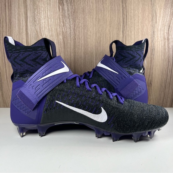 Nike Alpha Menace Elite 2 Flyknit Football Cleats BV2077-011 Men’s Size 14 - Picture 8 of 10